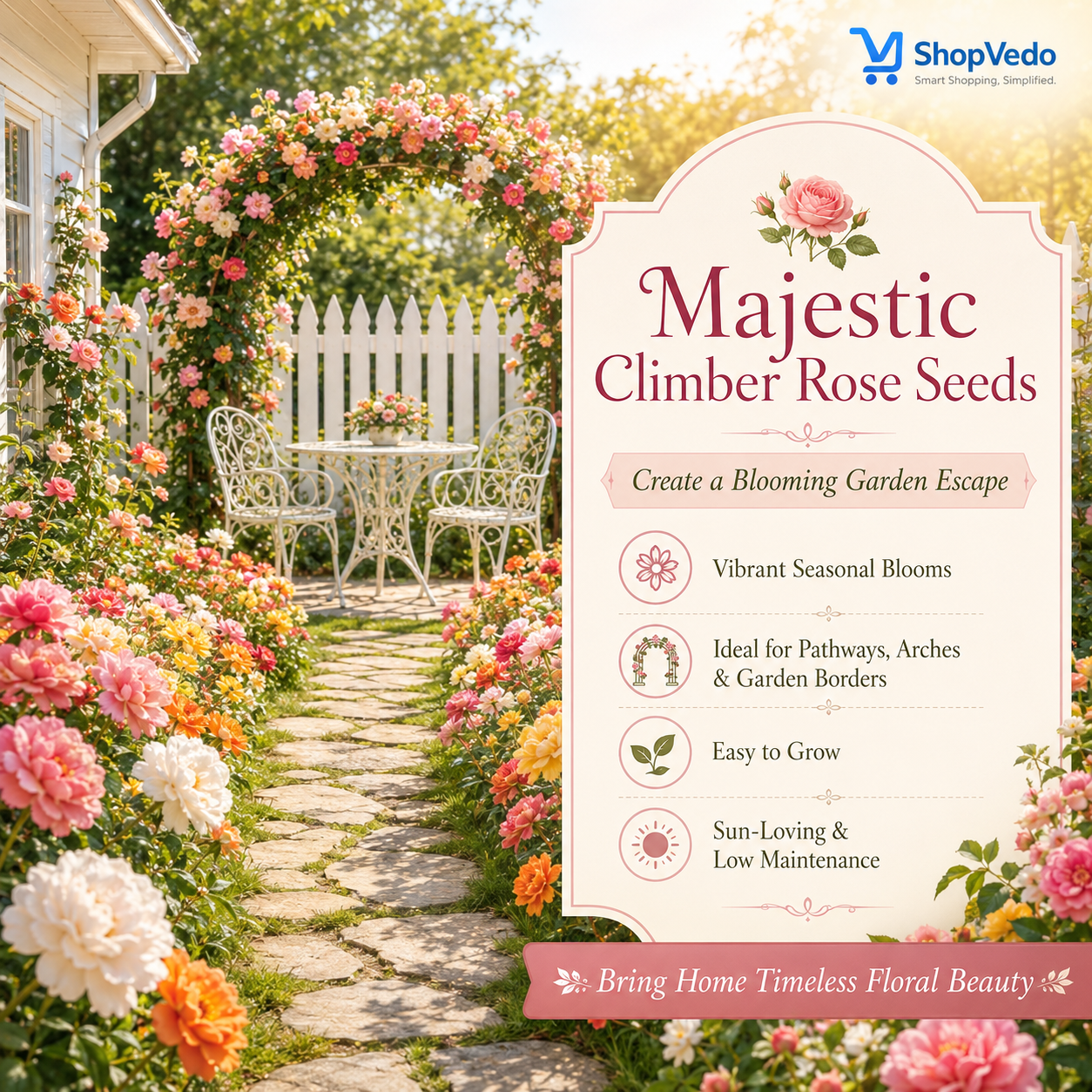 Majestic Climber Rose Seeds
